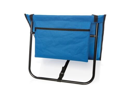 Foldable beach lounge chair, blue