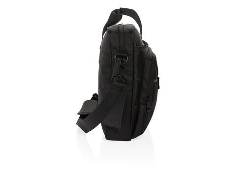 Swiss Peak RPET Voyager RFID 15.6&quot; laptop bag, black