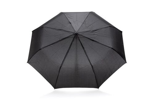 21" manual open umbrella with tote bag, black