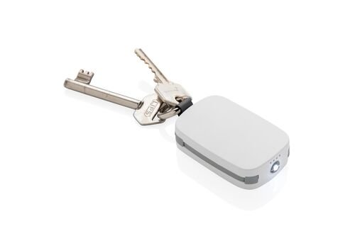 1.200 mAh Keychain Powerbank with integrated cables, white
