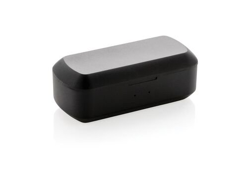 Free Flow TWS earbuds in charging case, black