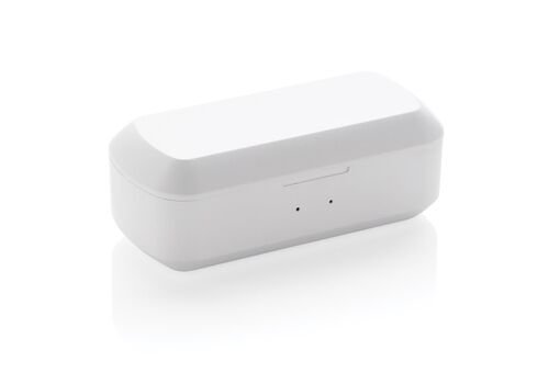 Free Flow TWS earbuds in charging case, white