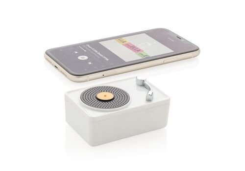 Mini Vintage 3W wireless speaker, white