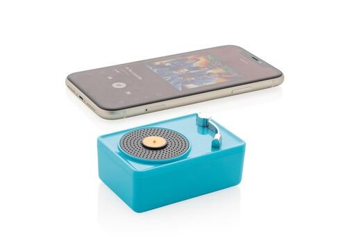Mini Vintage 3W wireless speaker, blue
