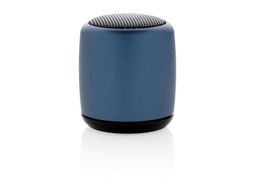 Mini aluminum wireless speaker, blue