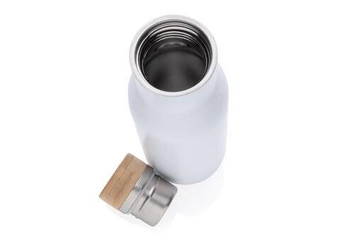 Clima leakproof vacuum bottle with steel lid, white