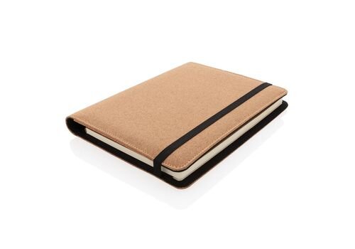 Deluxe cork portfolio A5 with pen, black