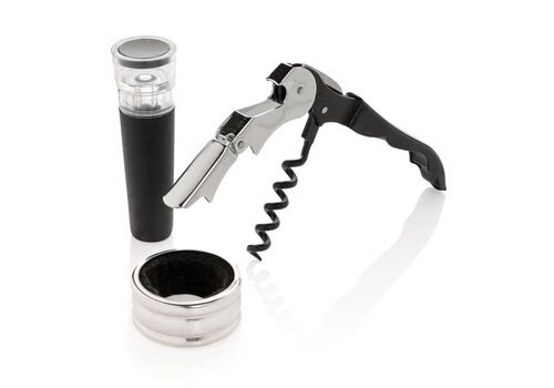 Vino Sommelier set 3pc, silver