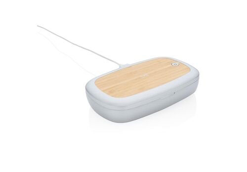 Rena UV-C sterilizer box with 5W wireless charger, grey