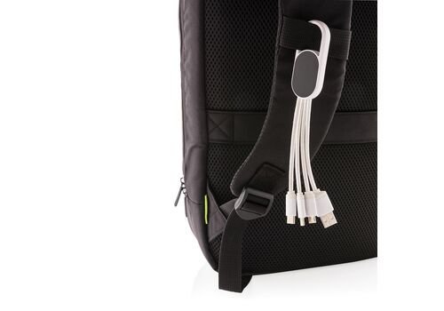 4-in-1 cable with carabiner clip, white