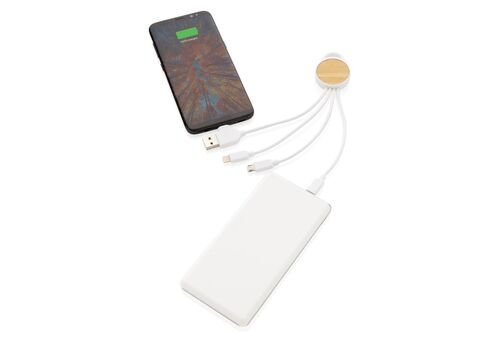 Ontario 6-in-1 round cable, white