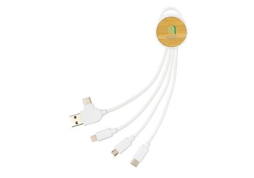 Ontario 6-in-1 round cable, white