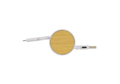 Ontario 6-in-1 retractable cable, white