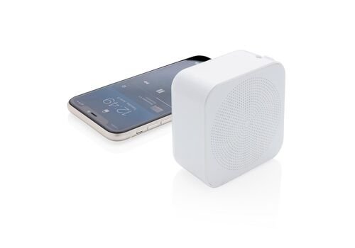 3W antimicrobial wireless speaker, white