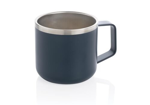 Stainless steel camp mug, blue