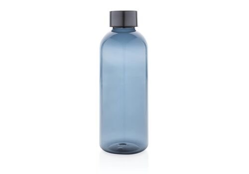 Leakproof water bottle with metallic lid, blue