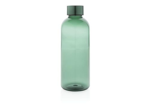 Leakproof water bottle with metallic lid, green