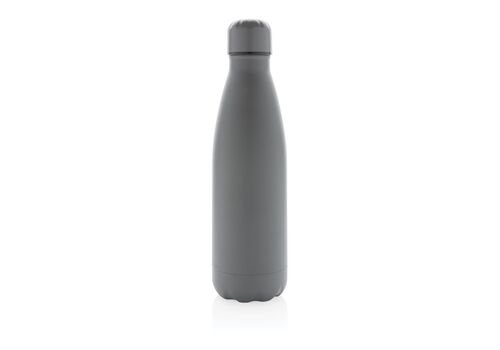 Solid color vacuum stainless steel bottle, grey