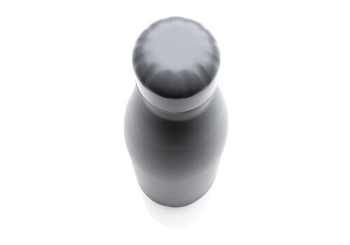 Solid color vacuum stainless steel bottle, grey
