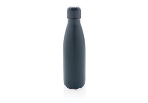 Solid color vacuum stainless steel bottle, blue