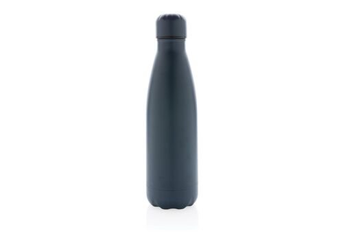 Solid color vacuum stainless steel bottle, blue