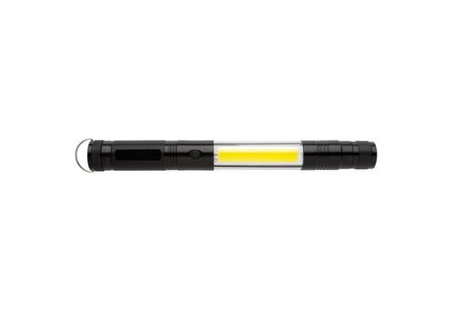 Large telescopic light with COB, black