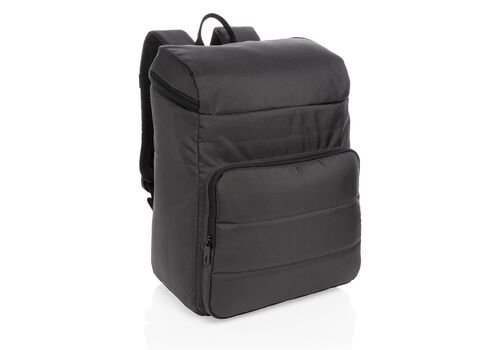 Impact AWARE™ RPET cooler backpack, black, black