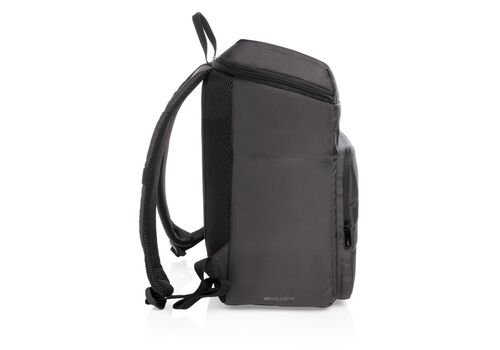 Impact AWARE™ RPET cooler backpack, black, black