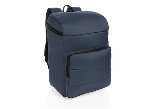 Impact AWARE™ RPET cooler backpack, black, navy