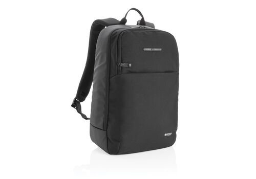 Swiss Peak laptop backpack with UV-C sterilizer pocket, blac