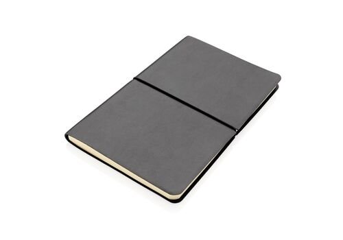 Modern deluxe softcover A5 notebook, black