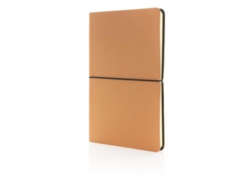 Modern deluxe softcover A5 notebook, brown