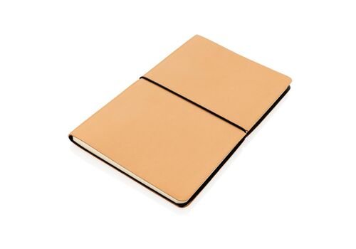 Modern deluxe softcover A5 notebook, brown