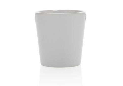 Ceramic modern coffee mug, white