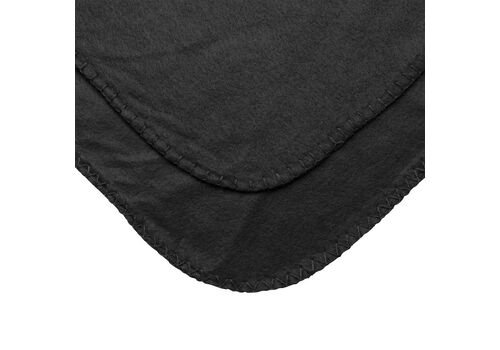 Fleece blanket in pouch, black