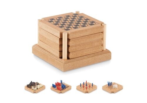 4-piece coaster game set
