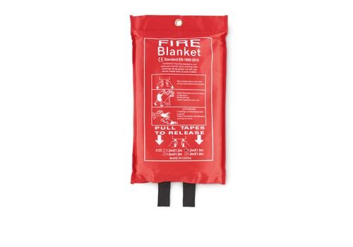 Fire blanket in a PVC pouch