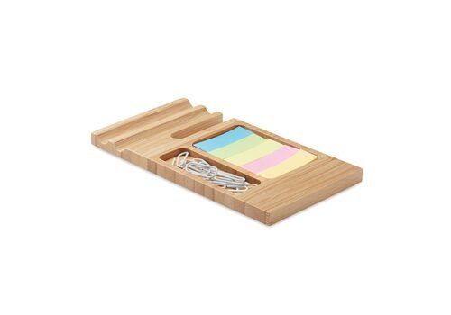 Bamboo desk phone stand