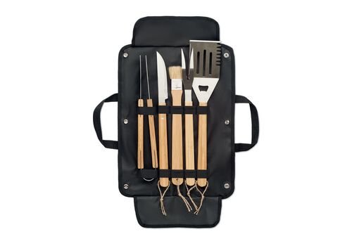 5 BBQ tools in pouch