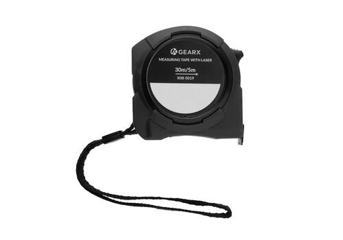 Gear X measuring 5M tape with 30M laser, black