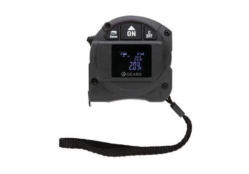 Gear X measuring 5M tape with 30M laser, black