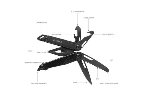 Gear X plier multitool, black