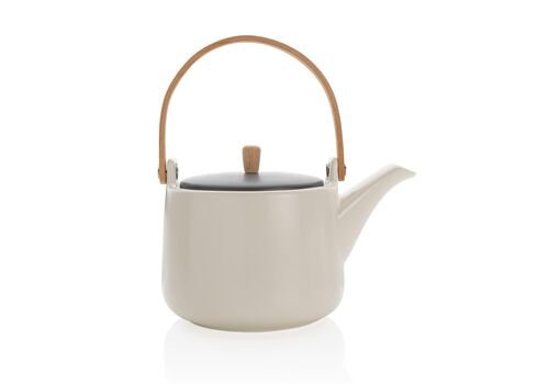 Ukiyo tea pot set with cups, white