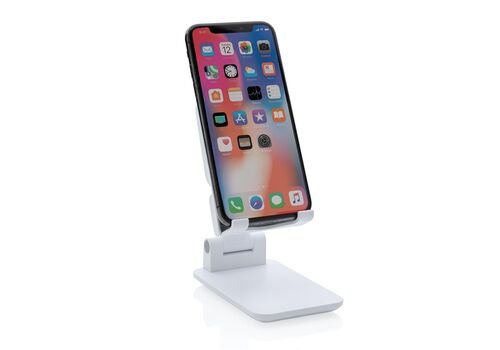 Phone and tablet stand, white