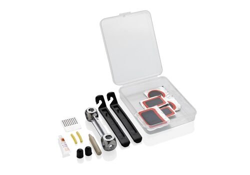 Bike repair kit compact, transparent