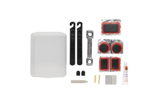 Bike repair kit compact, transparent