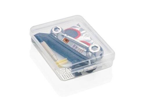 Bike repair kit compact, transparent