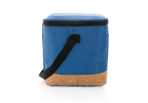 Impact AWARE™ XL RPET two tone cooler bag w/cork detail, blu