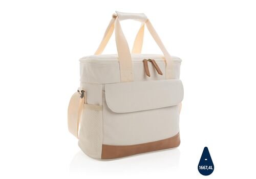 Impact AWARE™ 16 oz. rcanvas cooler bag, white