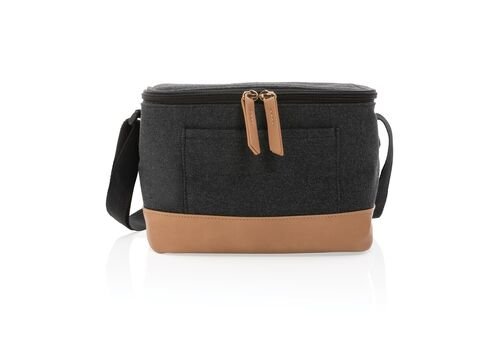 Impact AWARE™ 16 oz. rcanvas six can cooler bag, black